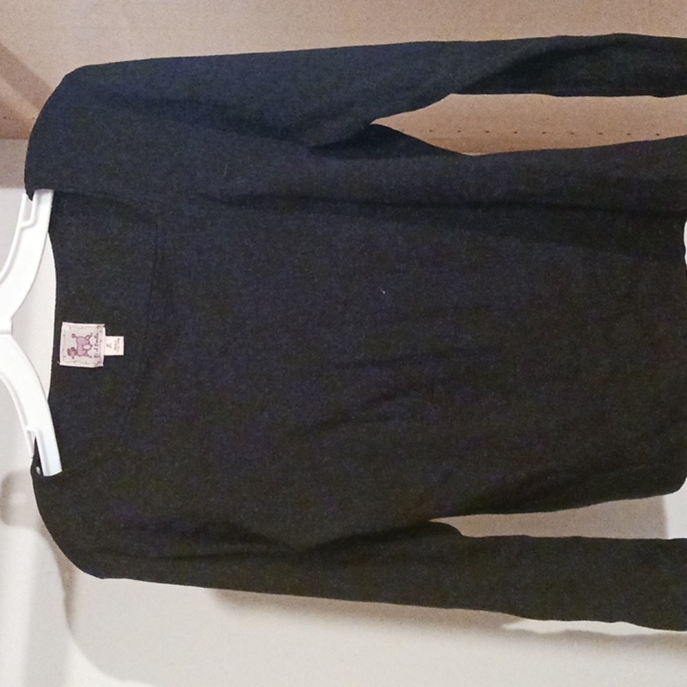 Pink Poodle Black Sweater L